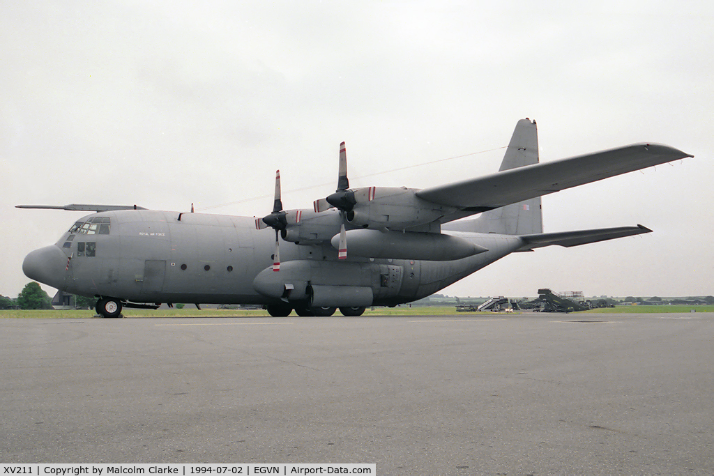 XV211, 1967 Lockheed C-130K Hercules C.1P C/N 382-4237, Lockheed C-130K Hercules C1P at RAF Brize Norton in 1994.