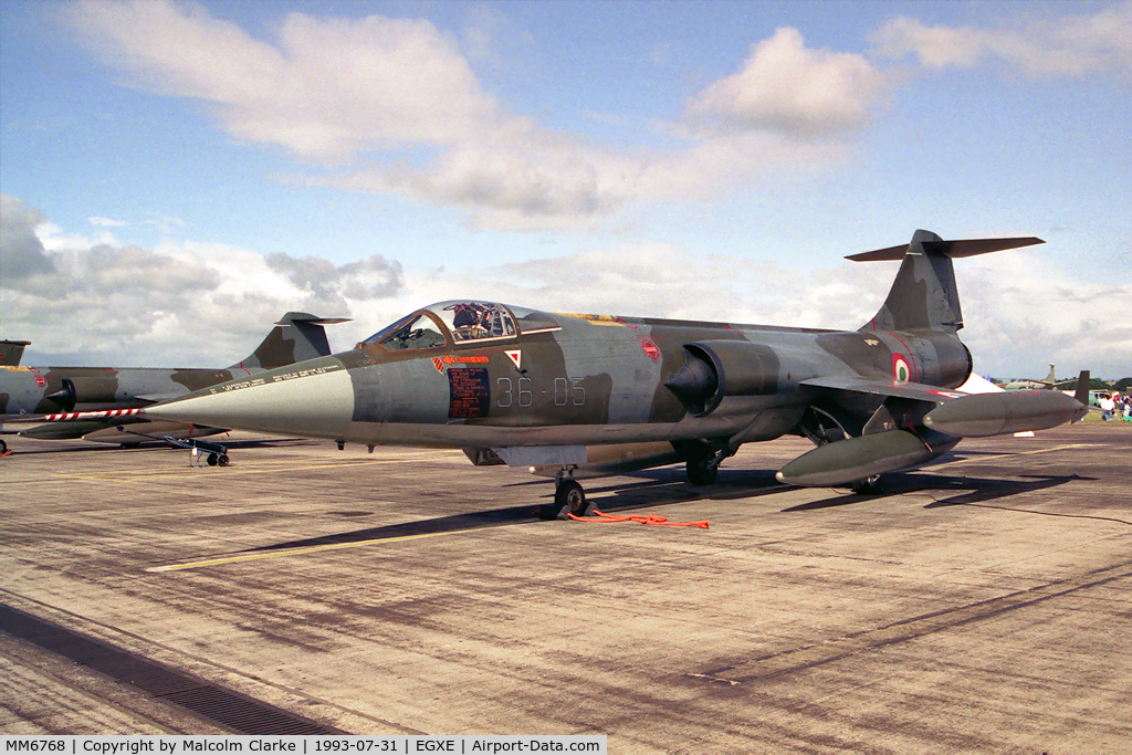 MM6768, Aeritalia F-104S Starfighter C/N 1068, Aeritalia F-104S Starfighter at RAF Leeming's Air Fair in 1993.