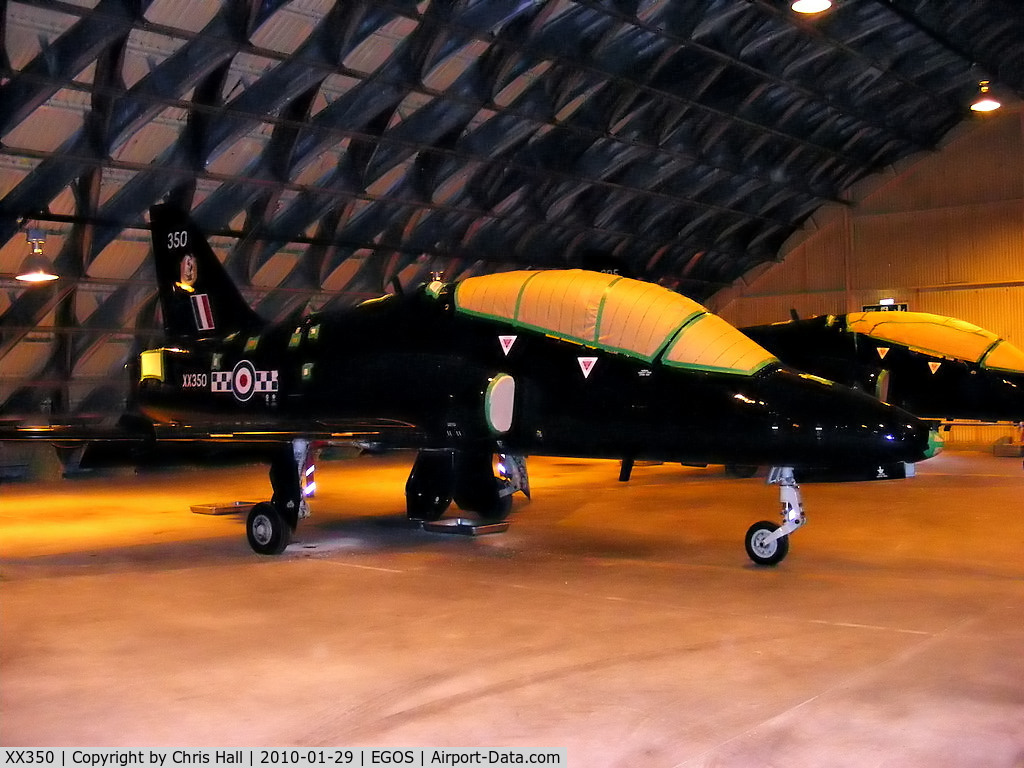 XX350, 1981 Hawker Siddeley Hawk T.1A C/N 199/312174, BAe Hawk T1 in storage at RAF Shawbury