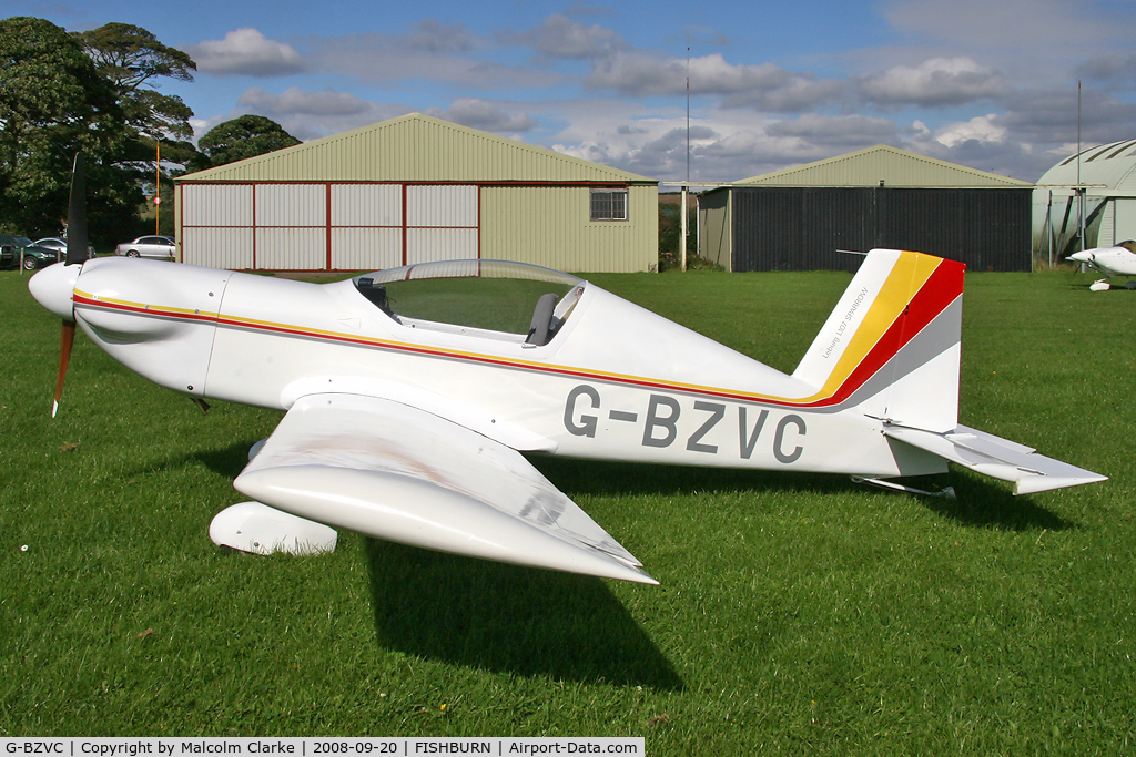 G-BZVC, 2006 Mickleburgh L107 Sparrow C/N PFA 256-12549, Mickleburgh L107 Sparrow at Fishburn Airfield in 2006. Sole example destroyed in a fatal crash 2009-02-21, Fenland Airfield.