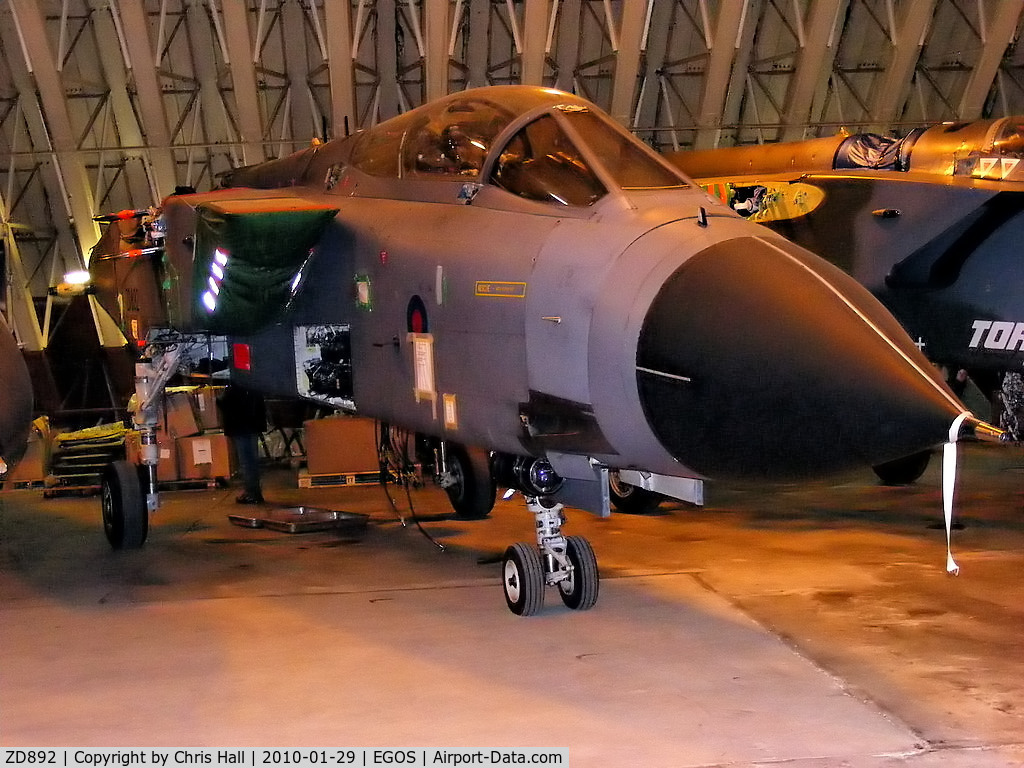 ZD892, 1985 Panavia Tornado GR.1 C/N BS152/460/2468, Tornado GR4 in storage at RAF Shawbury