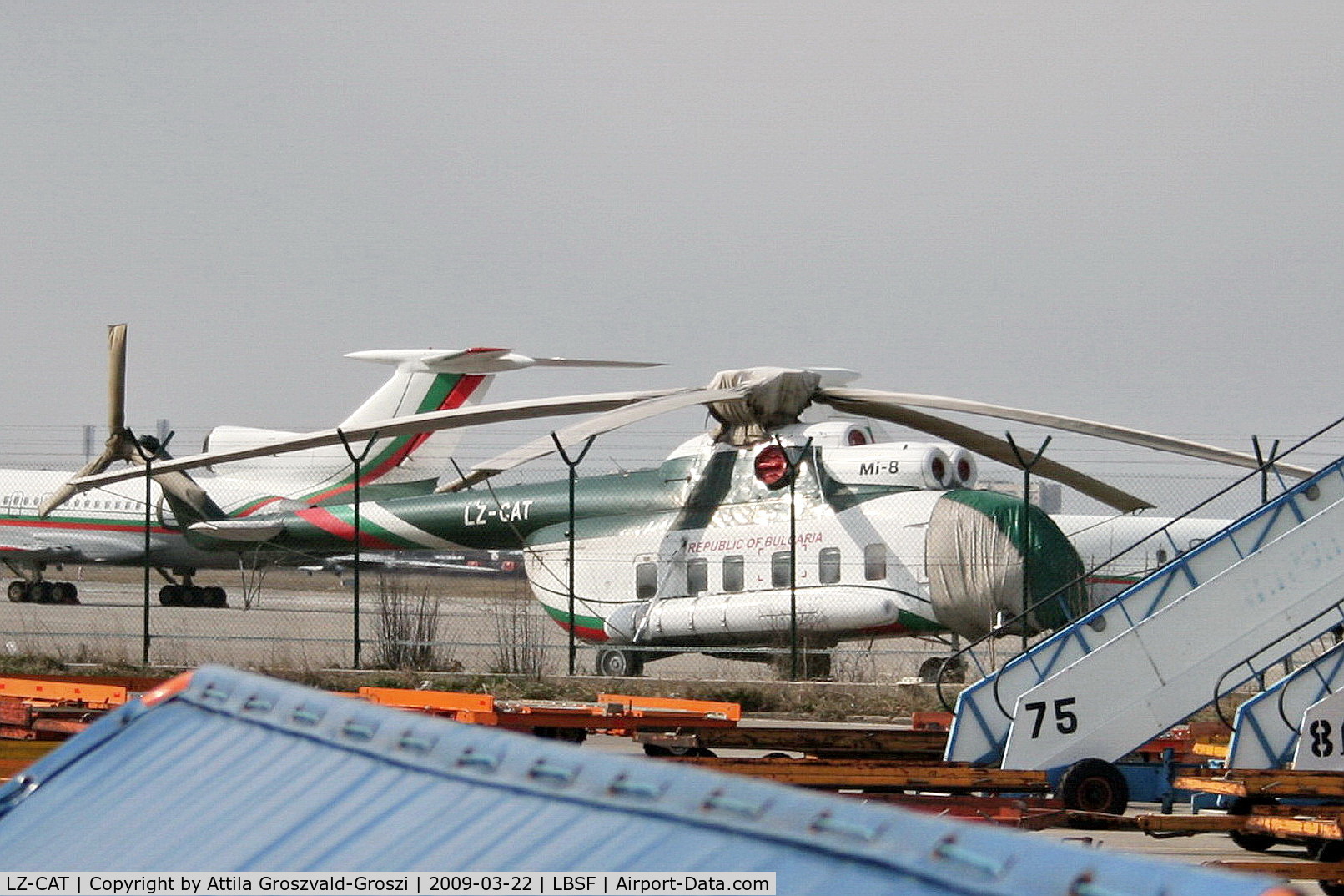 LZ-CAT, 1968 Mil Mi-8S Hip C/N 10319, Sofia Airport - Terminal 1.