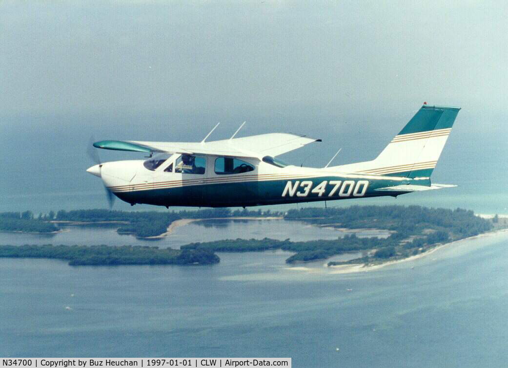 N34700, 1976 Cessna 177RG Cardinal C/N 177RG1013, Air to air over Palm HArbor, Fl.