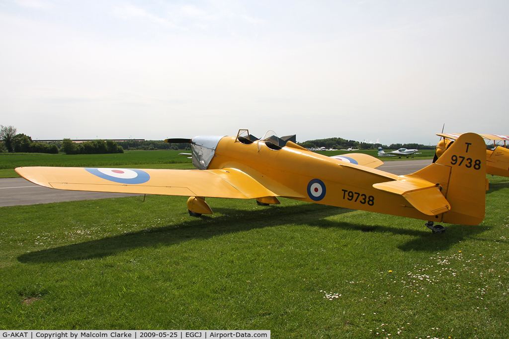 G-AKAT, 1940 Miles M14A Hawk Trainer 3 C/N 2005, Miles M-14A Hawk Trainer 3 at Sherburn-in-Elmet in 2009.