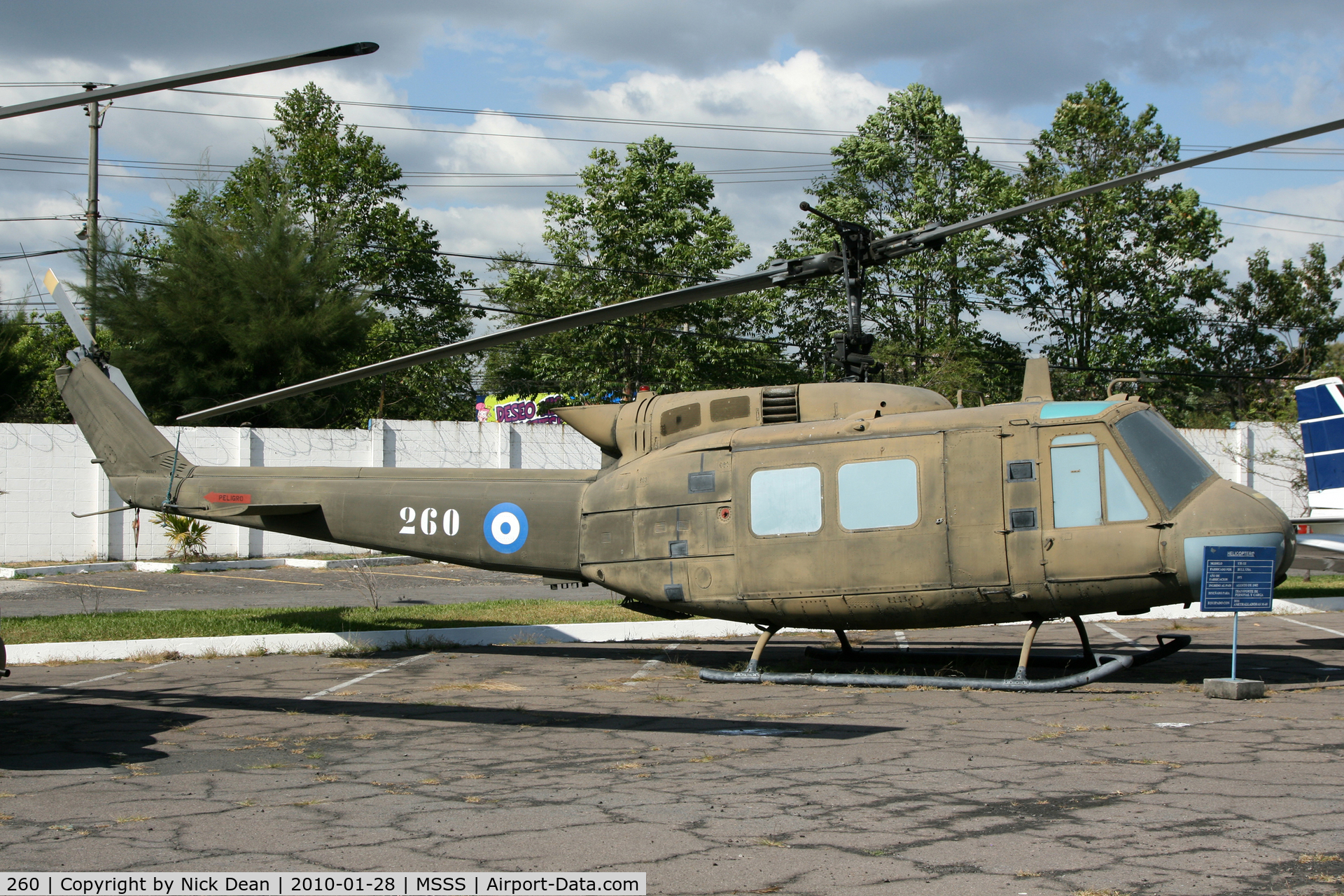 260, 1971 Bell UH-1H Iroquois C/N 13151, MSSS FAES museum Ilopango AFB