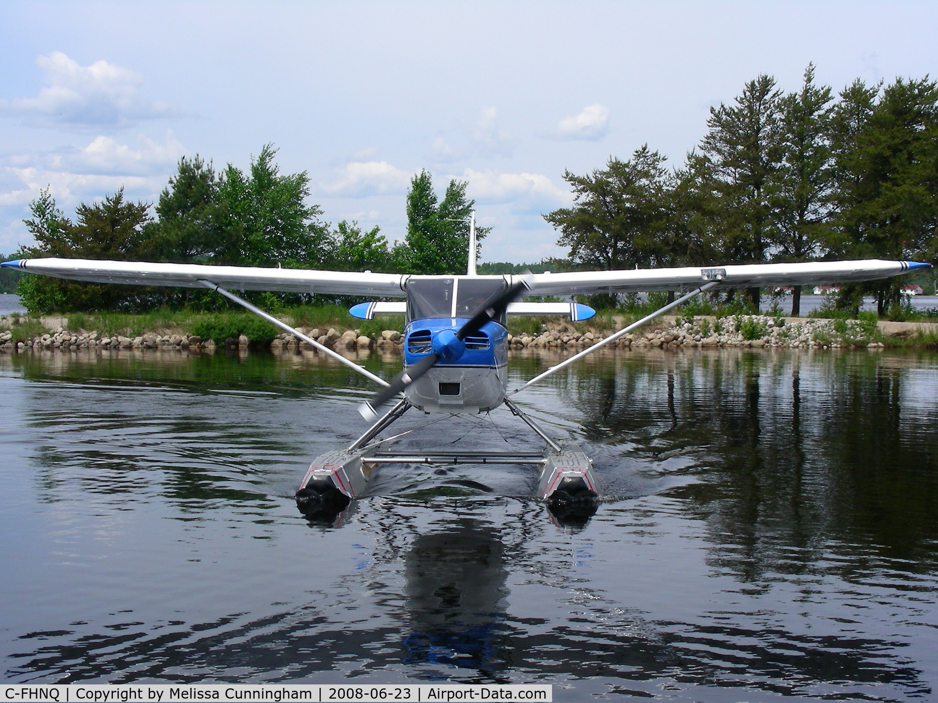 C-FHNQ, 1947 Stinson 108-3 Voyager C/N 108-5030, Take from the Igance Airways Dock, Ignace, Ontario Canada