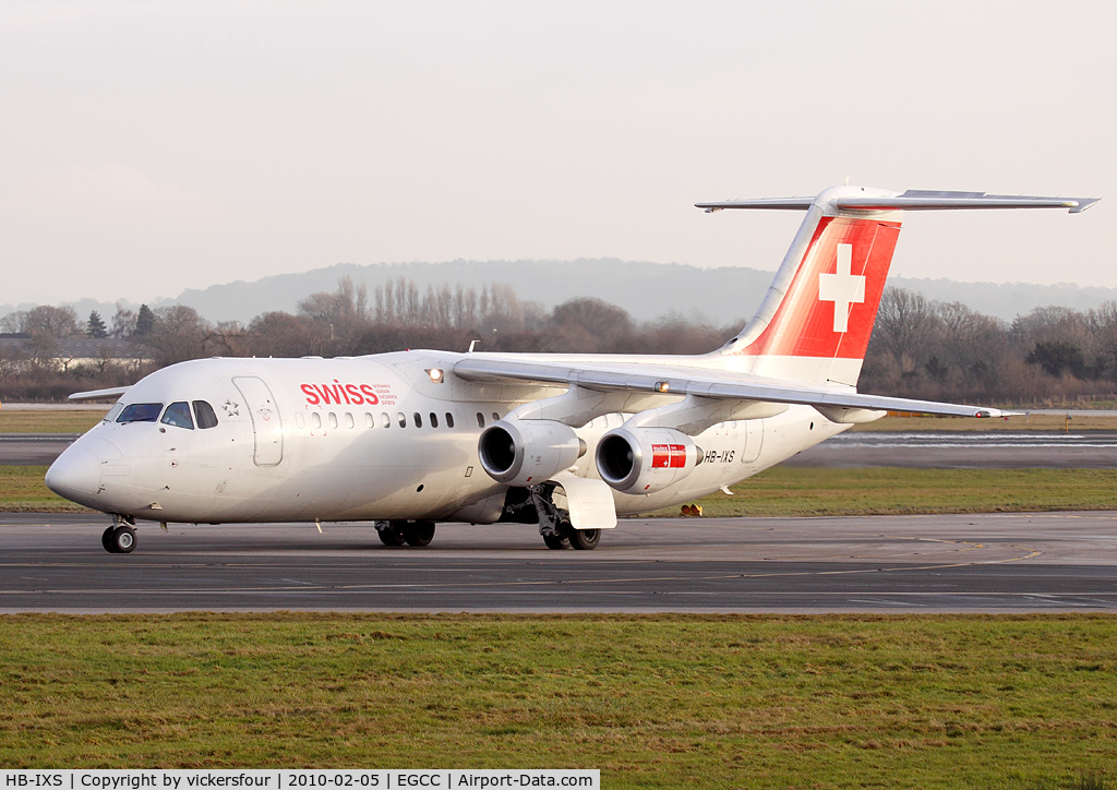 HB-IXS, 1995 British Aerospace Avro 146-RJ100 C/N E3280, Swiss International Airlines