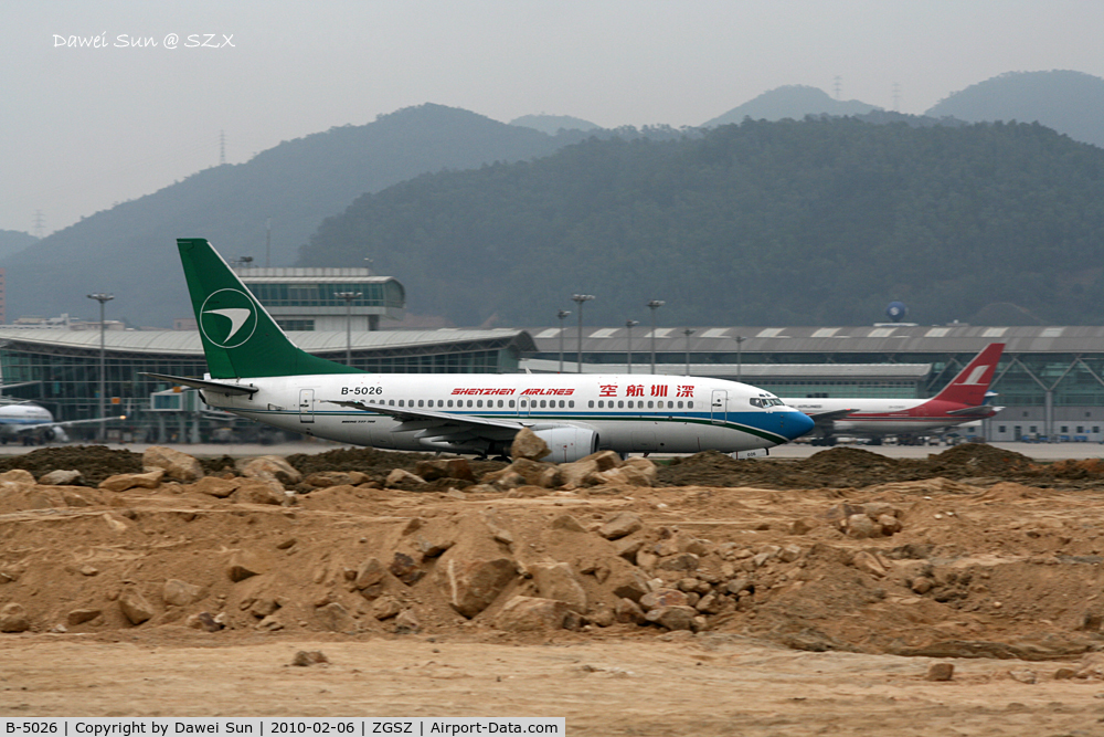 B-5026, 2001 Boeing 737-7BX C/N 30742, Shenzhen Airlines Boeing 737-700