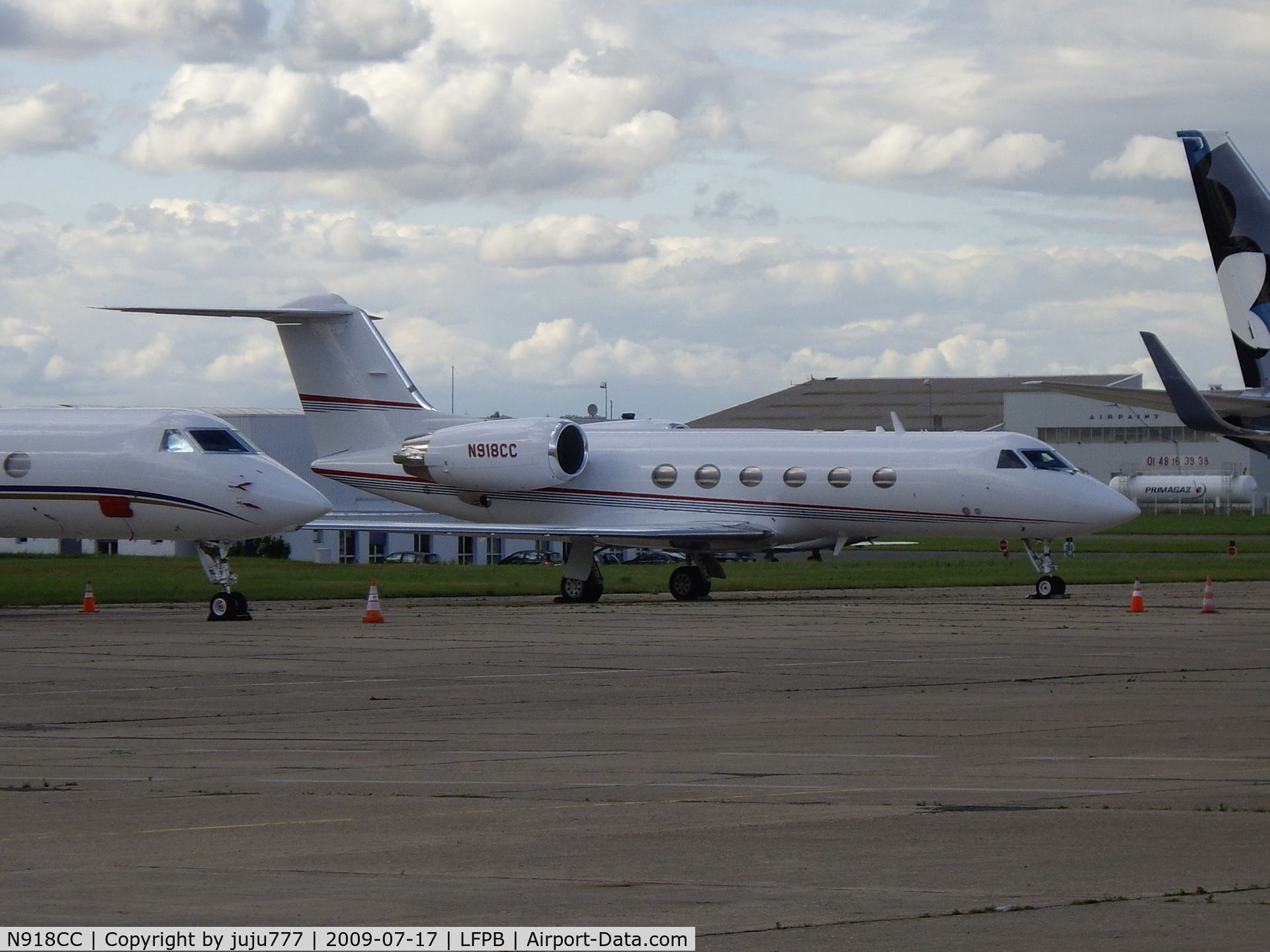 N918CC, Gulfstream Aerospace G-IV C/N 1335, on transit at Le Bourget