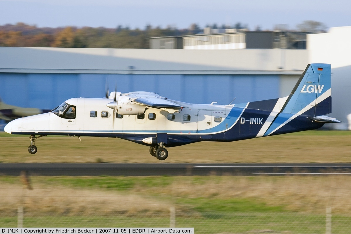 D-IMIK, Dornier 228-200 C/N 8058, departing EDDR via RW27