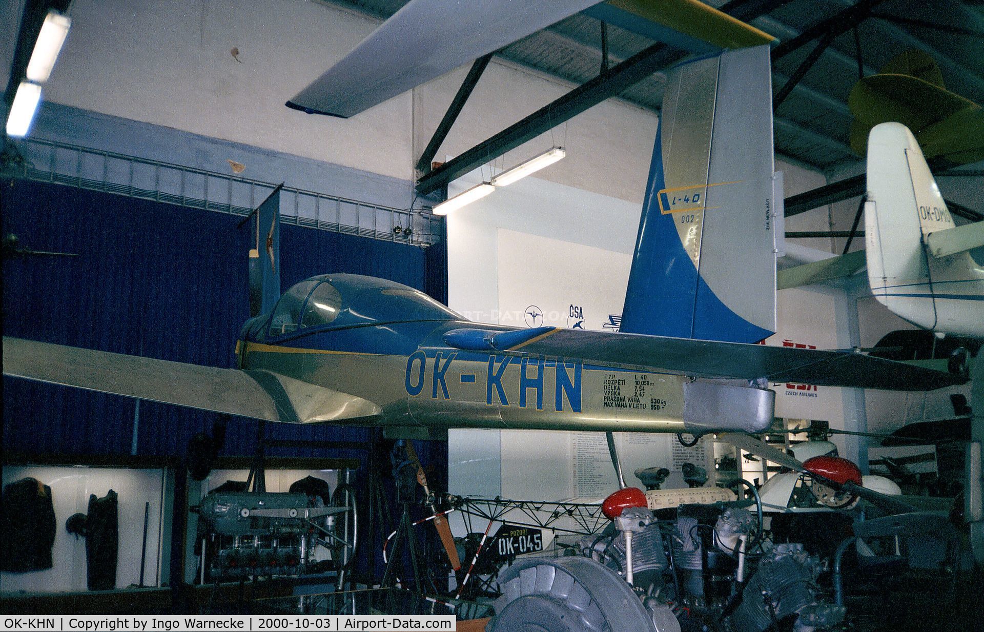 OK-KHN, Orlican L-40 Meta Sokol C/N 150002, Orlican L-40 Meta Sokol (2nd prototype) at the Letecke Muzeum, Prague-Kbely