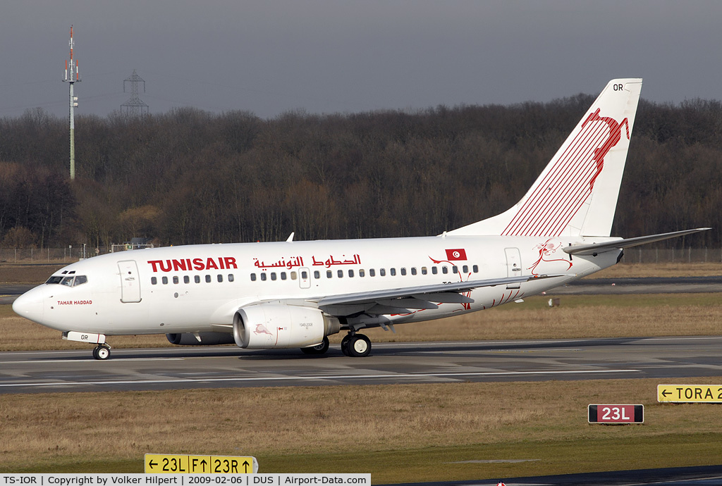 TS-IOR, 2001 Boeing 737-6H3 C/N 29502, with special stickers
