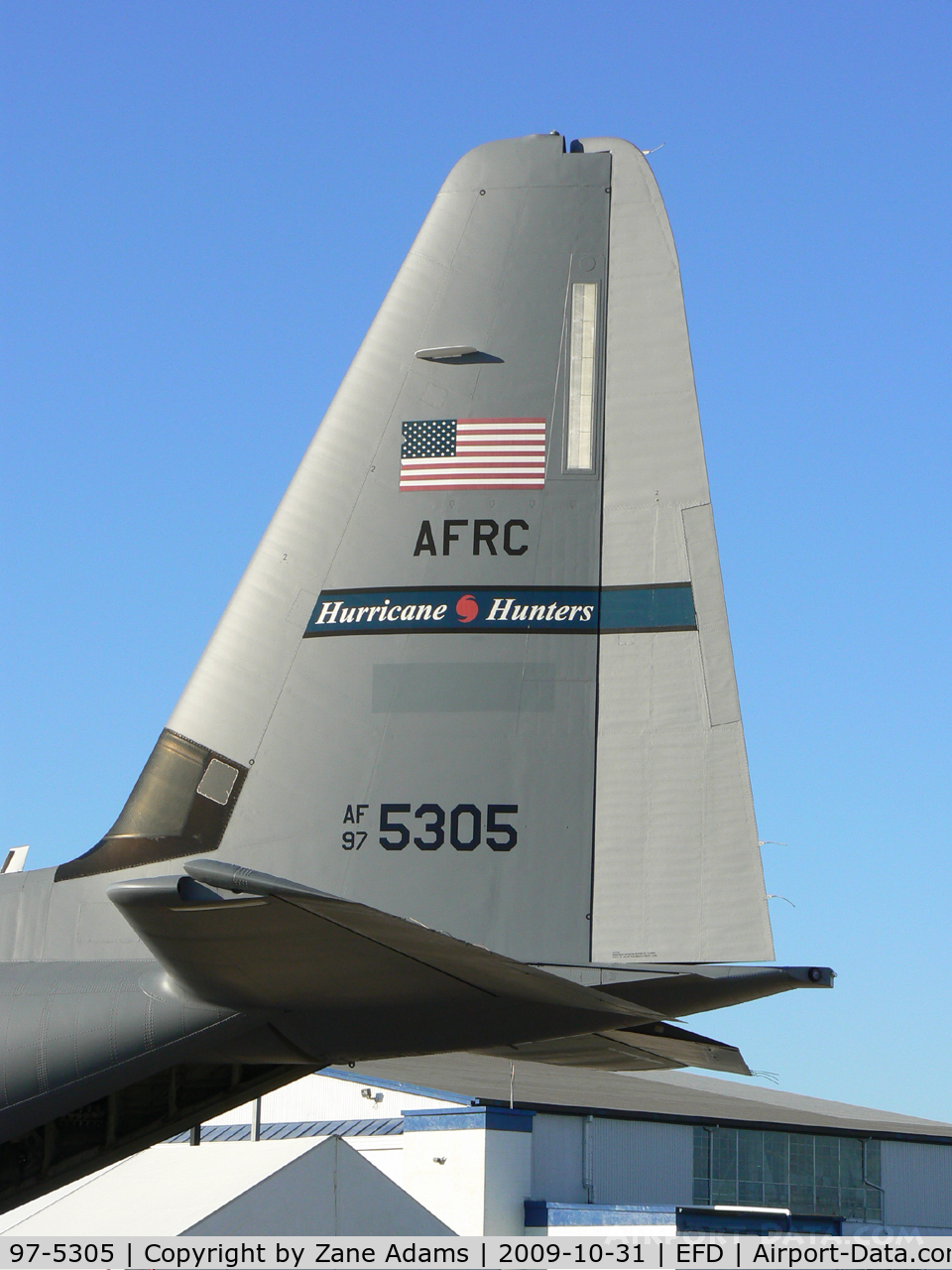 97-5305, 1997 Lockheed WC-130J Hercules C/N 382-5475, Hurricane Hunter at the 2009 Wings Over Houston Airshow