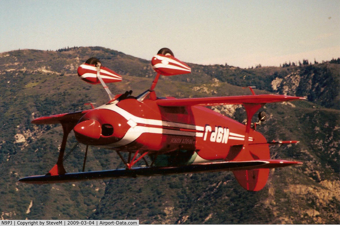 N9PJ, 1976 Aerotek Pitts S-1S Special C/N 1-0037, Upside down near San Bernardino mountains