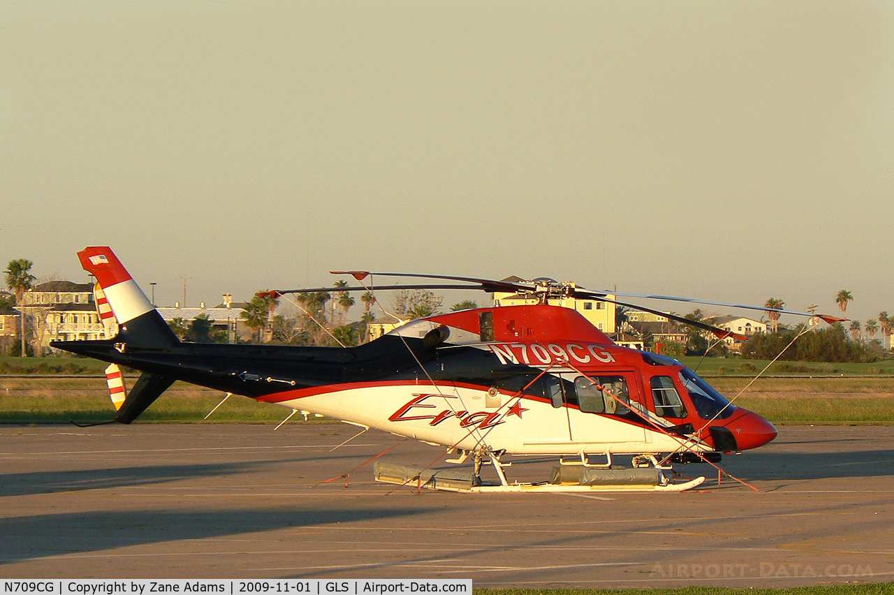 N709CG, Agusta A-119 C/N 14052, At Galveston Scholes Field