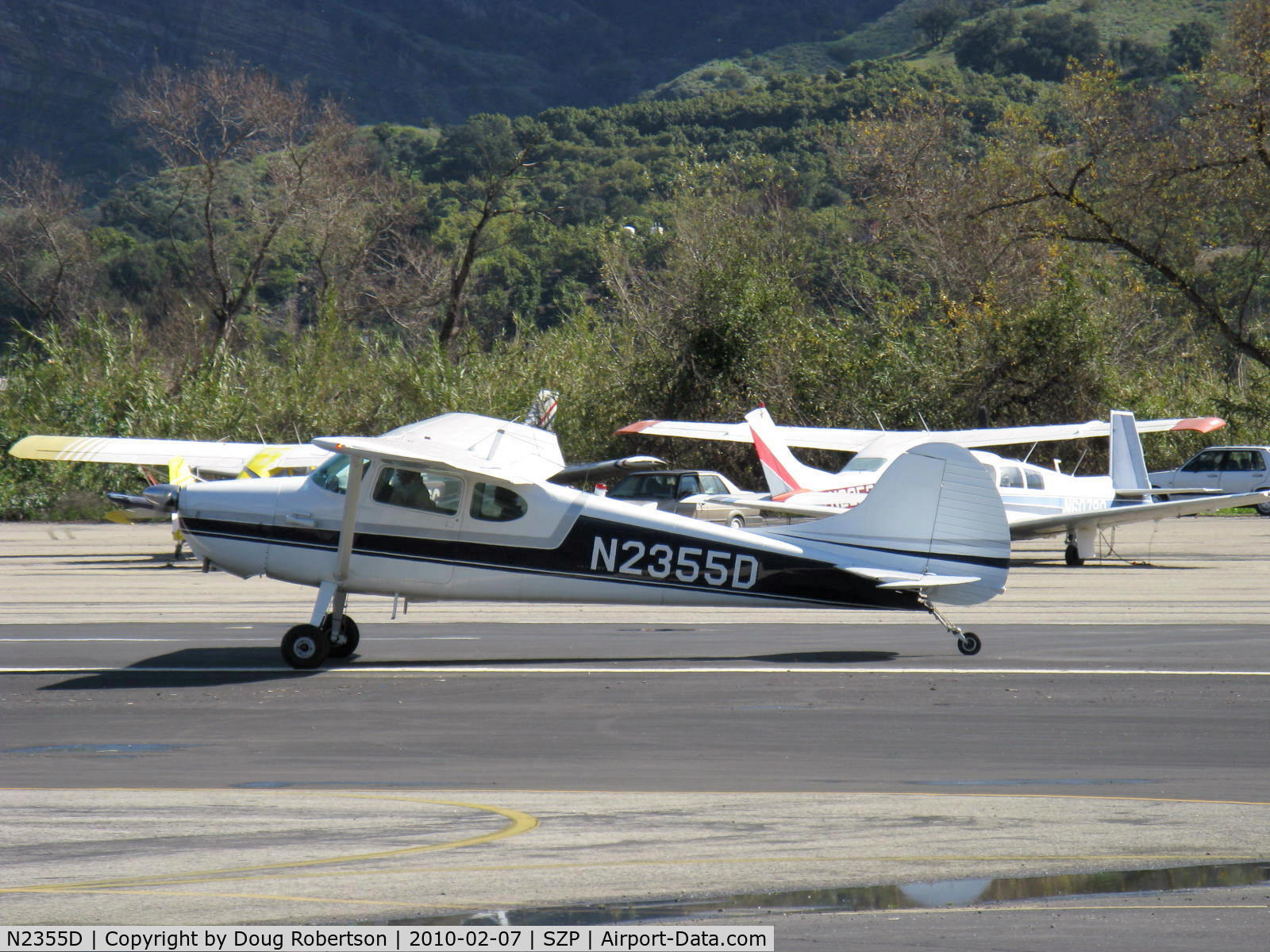 N2355D, 1952 Cessna 170B C/N 20507, 1952 Cessna 170B, Continental C-145-2 145 Hp, landing roll Rwy 04