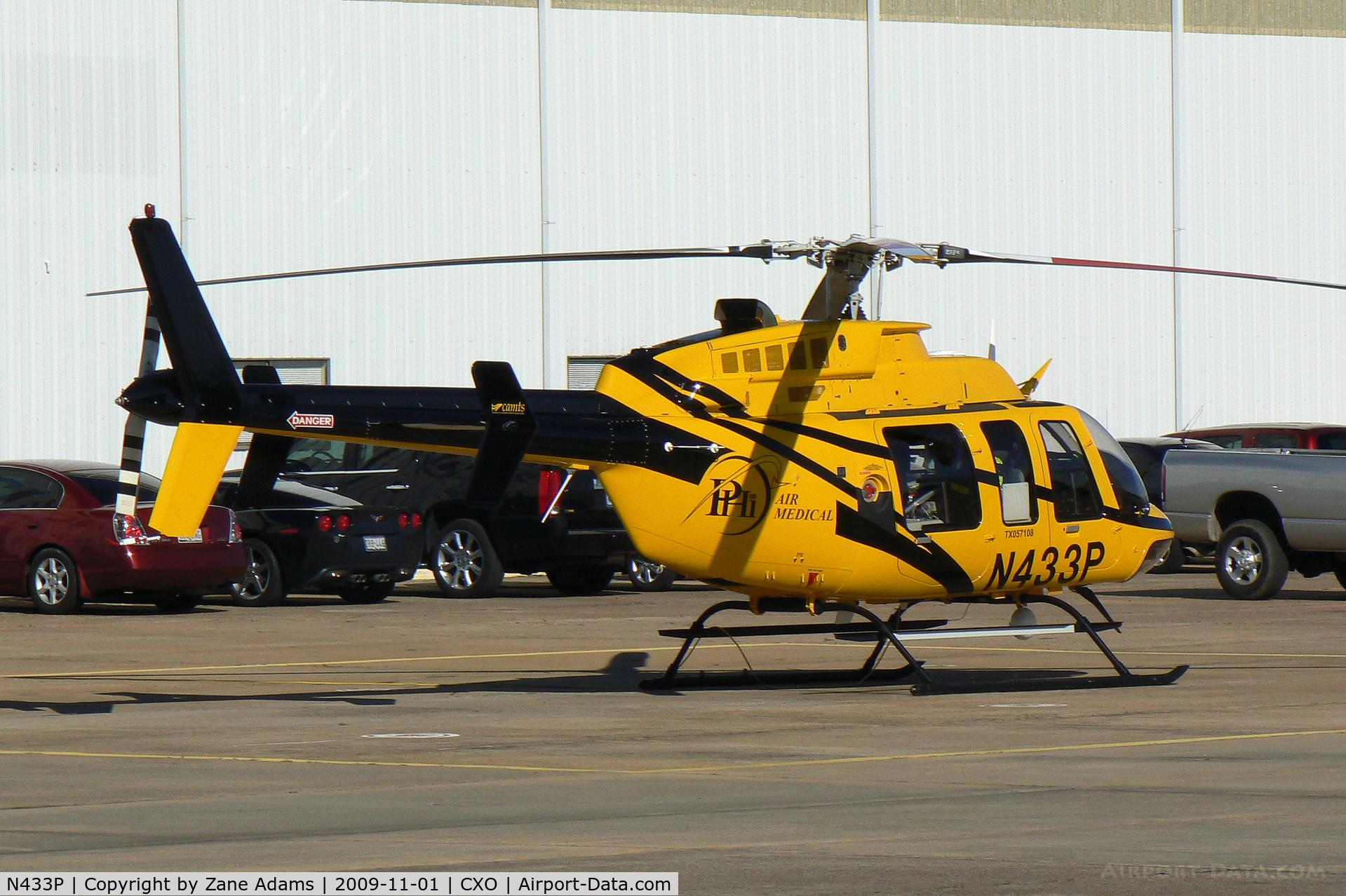 N433P, Bell 407 C/N 53861, At the Lone Star Executive Airport - Conroe, Texas