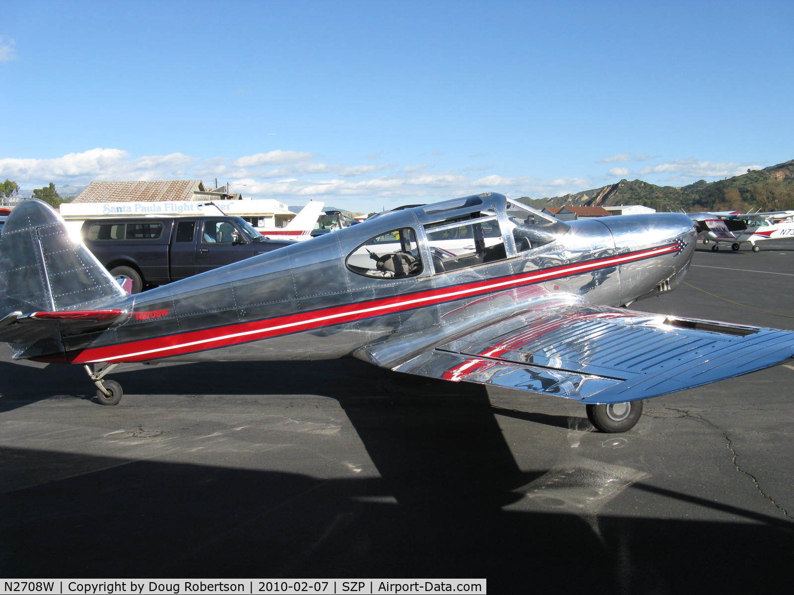 N2708W, 1950 Temco GC-1B Swift C/N 3741, 1950 Temco GC-1B SWIFT, Continental O-300-A 145 Hp upgrade, mirror-polished show plane