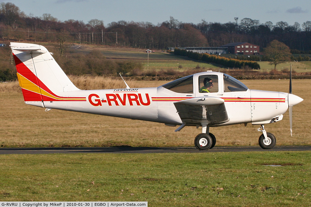 G-RVRU, 1980 Piper PA-38-112 Tomahawk Tomahawk C/N 38-80A0081, Heading off for departure back to Manchester Barton.