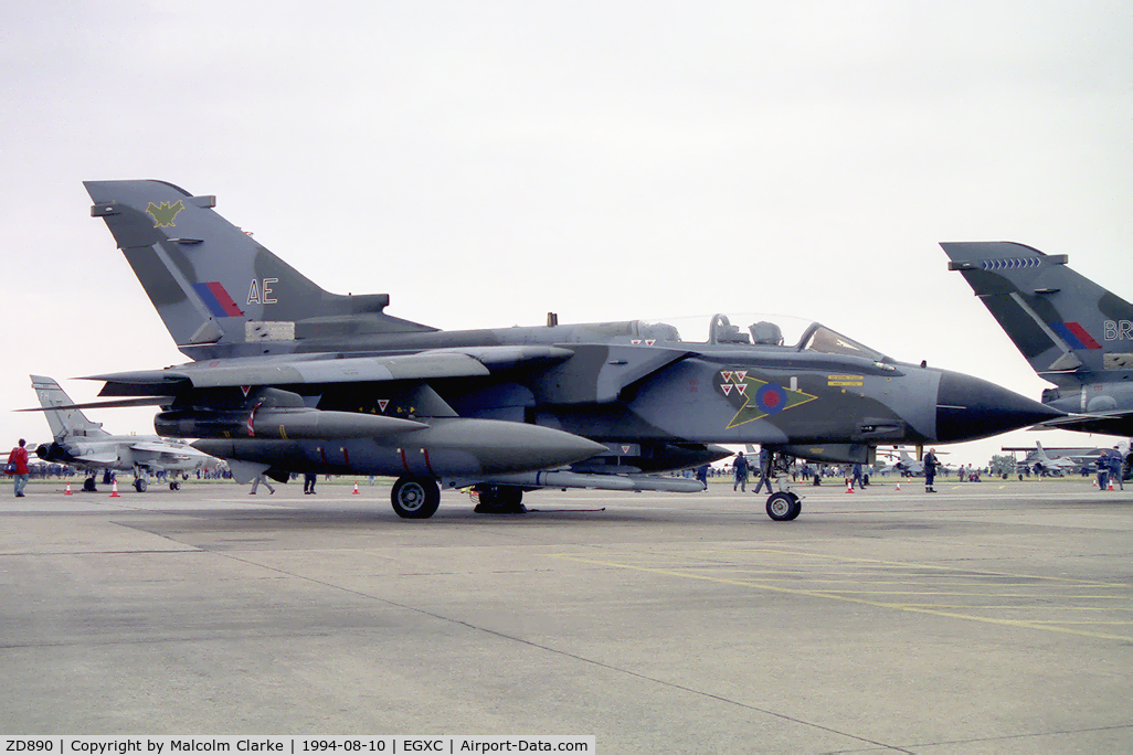 ZD890, 1985 Panavia Tornado GR.1 C/N 452/BS150/3206, Panavia Tornado GR1 from RAF No 9 Sqn, Bruggen at RAF Coningsby's Photocall 94.