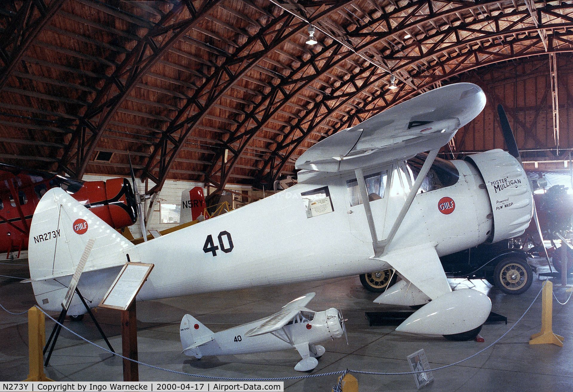 N273Y, 1985 Howard Aircraft DGA-6 Replica C/N JRY-02, Howard (J R Younkin) DGA-6 replica at the Arkansas Air Museum, Fayetteville AR