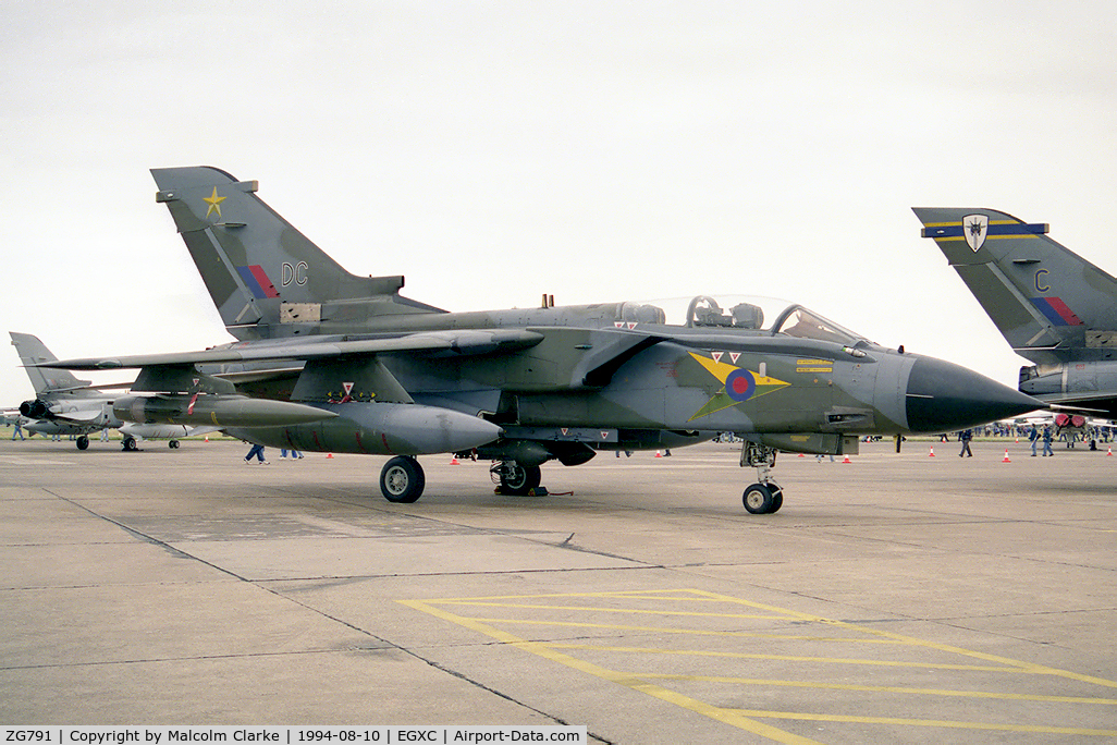 ZG791, 1992 Panavia Tornado GR.1 C/N 913/BS190/3454, Panavia Tornado GR1  from RAF No 31 Sqn, Bruggen at RAF Coningsby's Photocall 94.