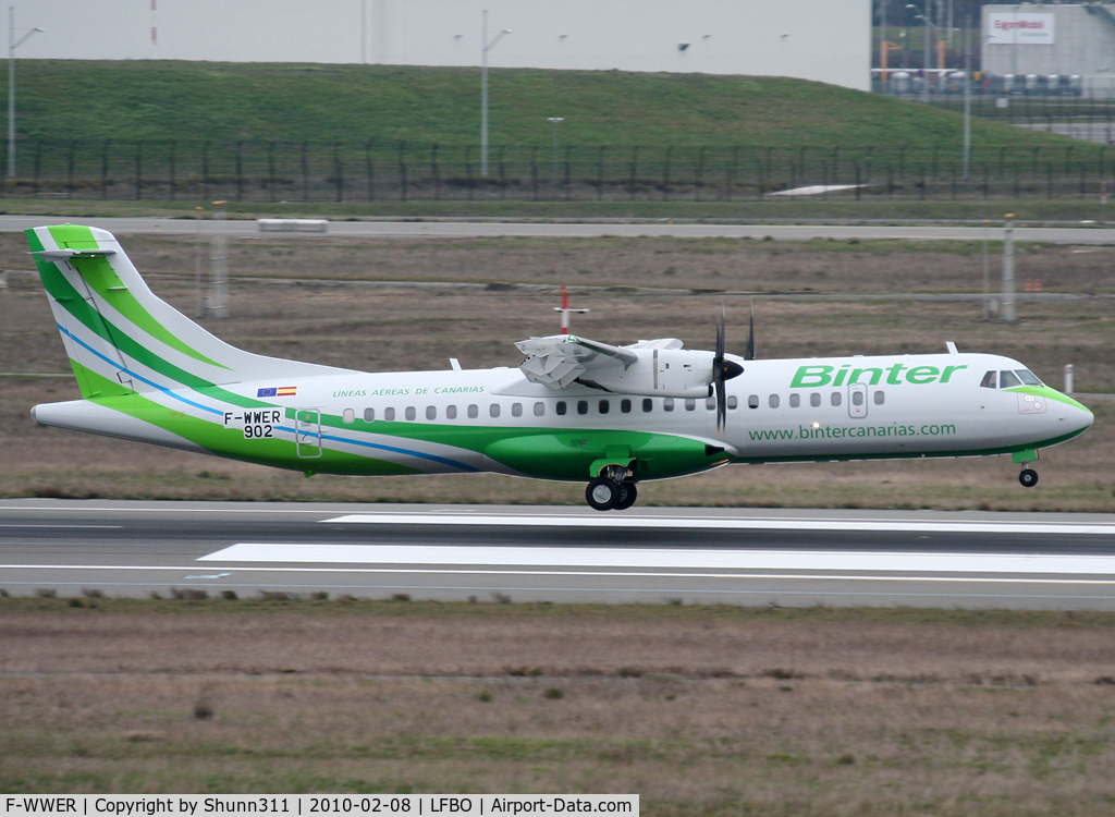 F-WWER, 2010 ATR 72-212A C/N 902, C/n 902