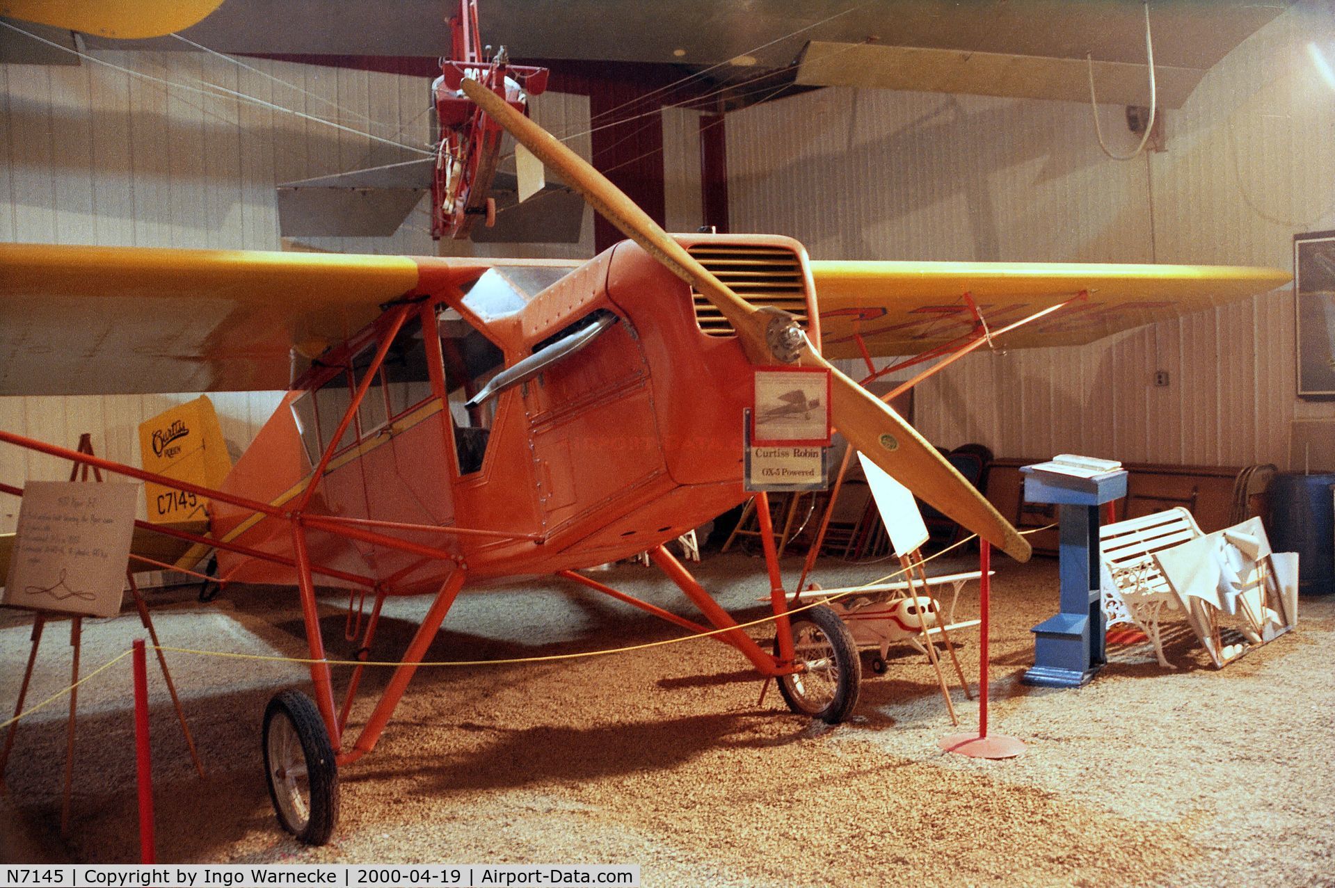N7145, 1928 Curtiss-Wright Robin C/N 6, Curtiss-Wright Robin at Iowa Aviation Museum,  Greenfield IA