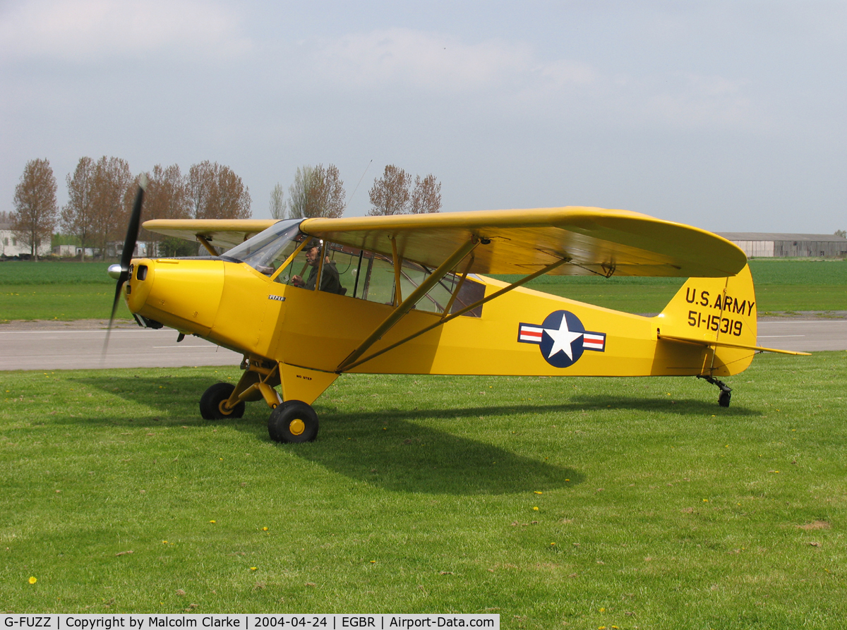 G-FUZZ, 1951 Piper L-18C Super Cub (PA-18-95) C/N 18-1016, Piper L-18C Super Cub at the British Aerobatic Association John McLean Trophy competition in 2004.