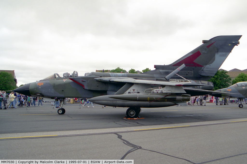 MM7030, Panavia Tornado ECR C/N 292/ECR../5039, Panavia Tornado ECR. From 6º Stormo, Ghedi at RAF Waddington's Air Show in 1995
