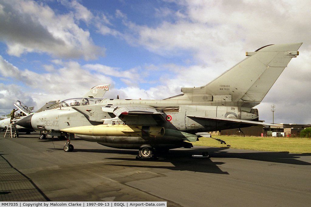 MM7035, Panavia Tornado IDS C/N 322/IS034/5044, Panavia Tornado IDS. Flown by 36° Stormo, based at Gioia del Colle at RAF Leuchars Battle of Britain Air Show in 1997.