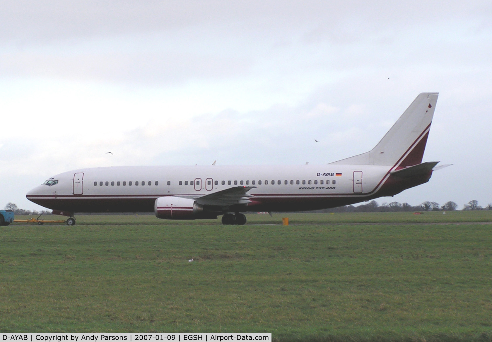 D-AYAB, 1996 Boeing 737-46J C/N 28038, This reg only carried for a few weeks whilst in storage