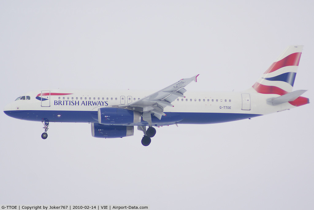G-TTOE, 2002 Airbus A320-232 C/N 1754, British Airways Airbus A320-232