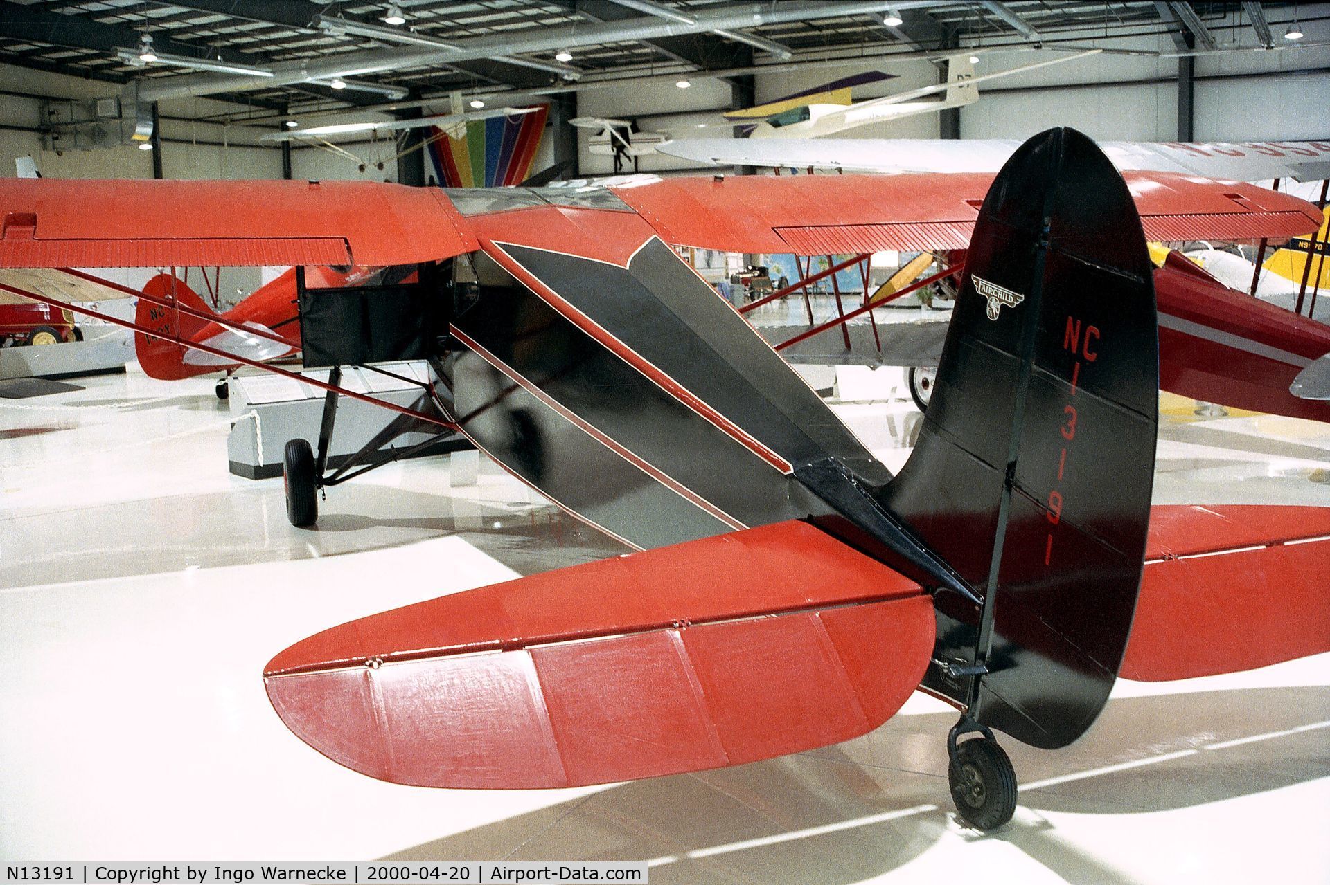 N13191, 1933 Fairchild 24 C8 C/N 2009, Fairchild 24 C8 at the Heritage Halls, Owatonna MN