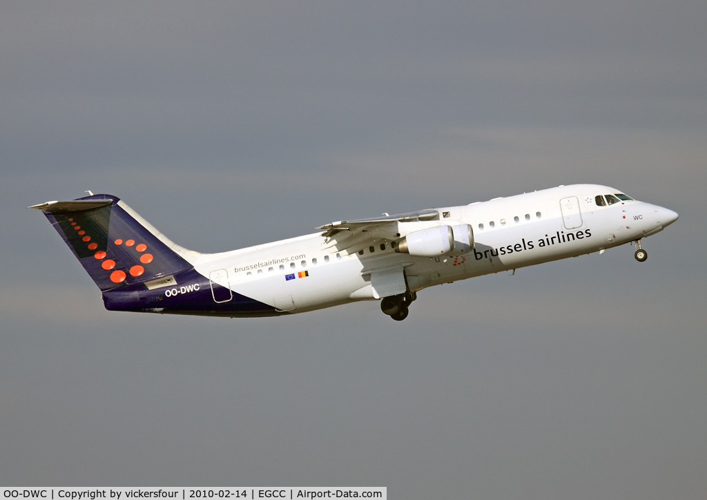 OO-DWC, 1998 British Aerospace Avro 146-RJ100 C/N E3322, Brussels Airlines