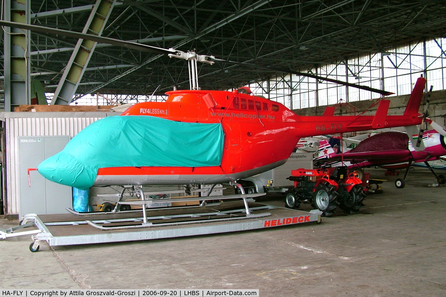 HA-FLY, Bell 206L-3 LongRanger III C/N 51040, Budaörs-Airport, Hungary - Hangar