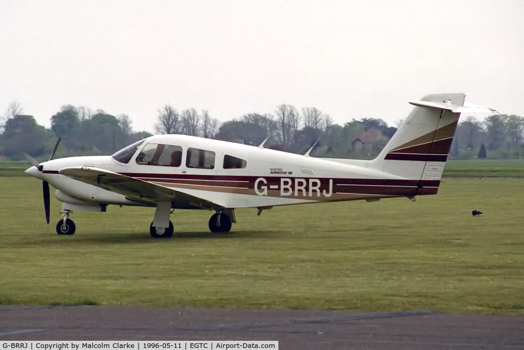 G-BRRJ, 1984 Piper PA-28RT-201T Turbo Arrow IV Arrow IV C/N 28R-8431021, Piper PA-28RT-201T Turbo Cherokee Arrow IV at Cranfield in 1996.