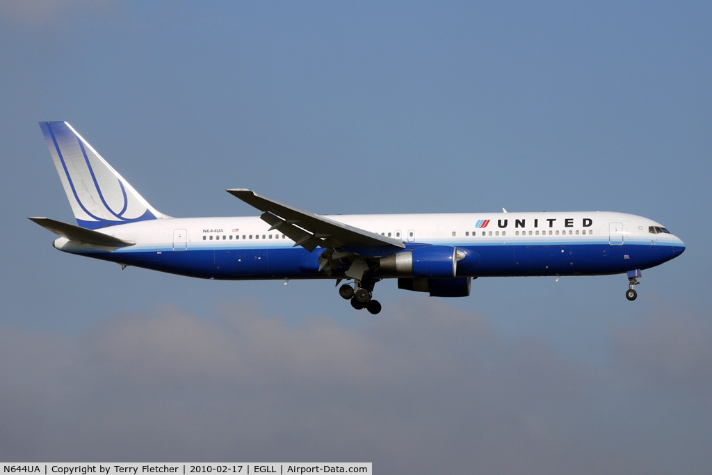 N644UA, 1991 Boeing 767-322 C/N 25094, United Airlines B767 at Heathrow