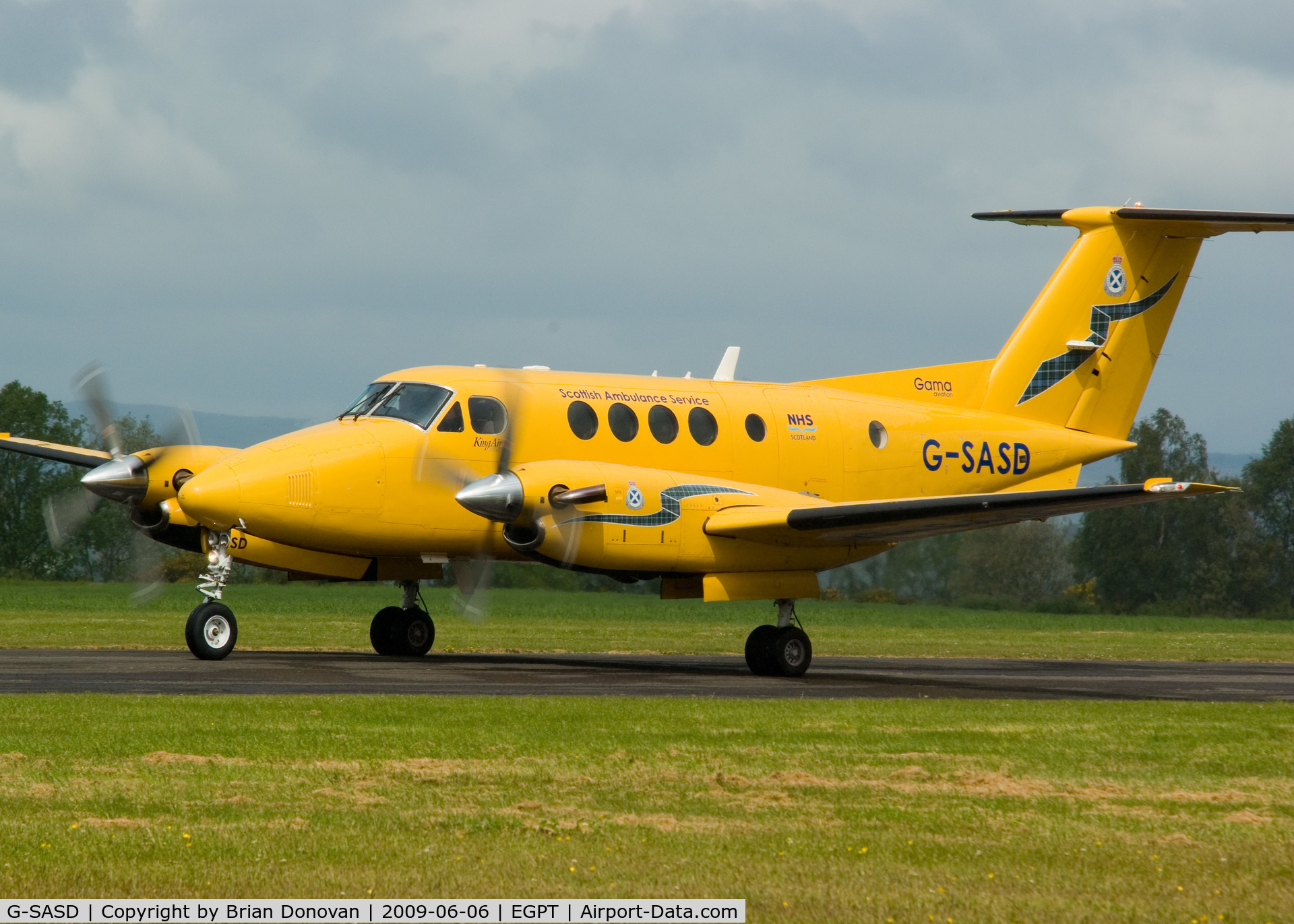 G-SASD, 2005 Beech B200C Super King Air King Air C/N BL-151, Scottish Ambulance Service