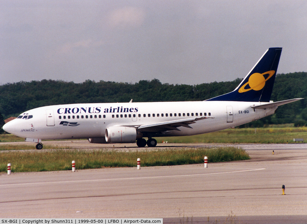 SX-BGI, 1992 Boeing 737-3L9 C/N 27061, Ready for departure rwy 15L