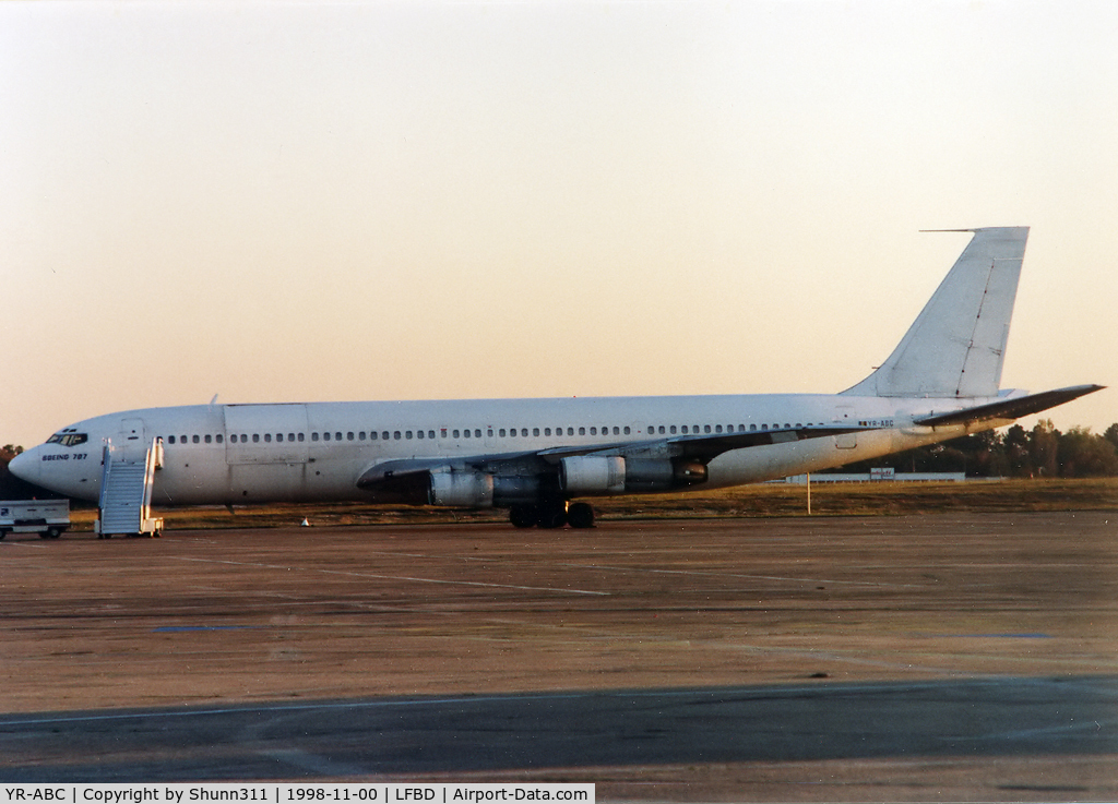 YR-ABC, 1974 Boeing 707-3K1C C/N 20805, Parked at the Cargo apron...