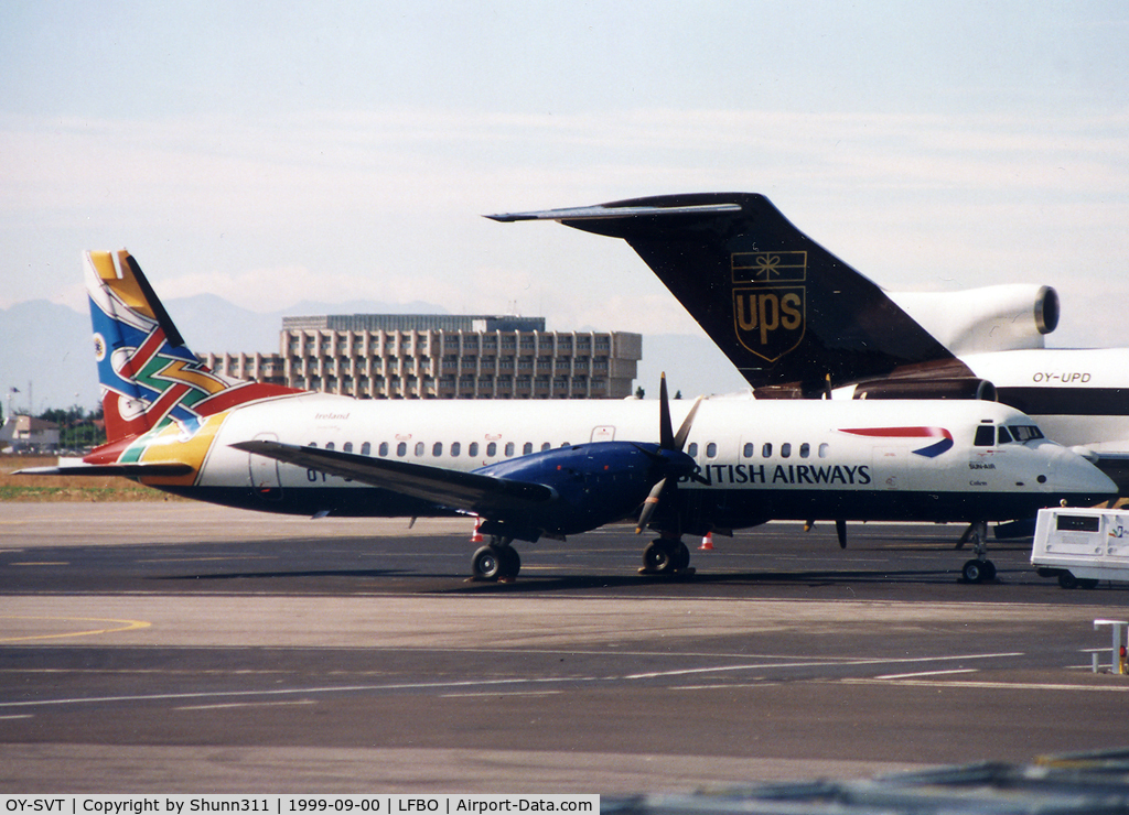 OY-SVT, 1993 British Aerospace ATP C/N 2062, Parked at the Cargo area...