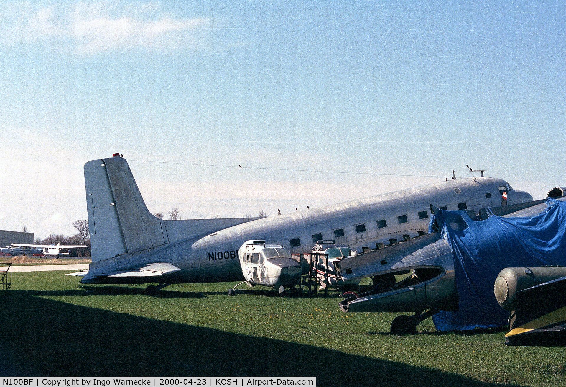 N100BF, Douglas C-117D C/N 50796, Douglas C-117 at the Basler Co apron of Wittman regional airport, Oshkosh WI