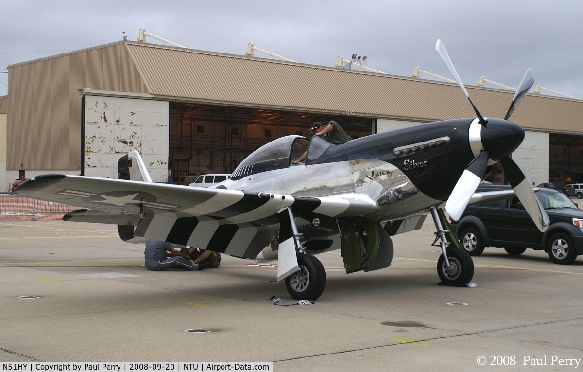 N51HY, 1944 North American P-51D Mustang C/N 45-11439, Even without vintage colors, a beauty