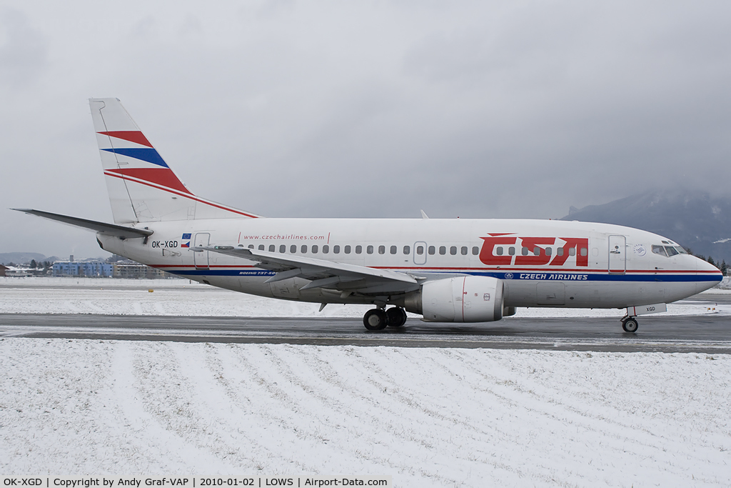 OK-XGD, 1992 Boeing 737-55D C/N 26542/2337, CSA 737-500