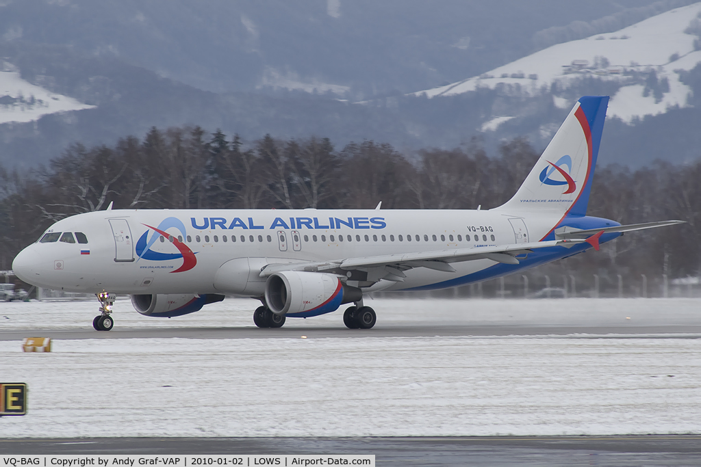 VQ-BAG, 1999 Airbus A320-214 C/N 1063, Ural Airlines A320
