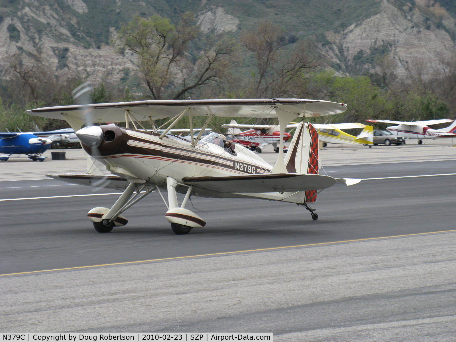 N379C, 1979 Stolp SA-300 Starduster Too C/N 502, 1979 Cleveland STARDUSTER SA-300, Lycoming IO-360, Lou Stolp design, taxi