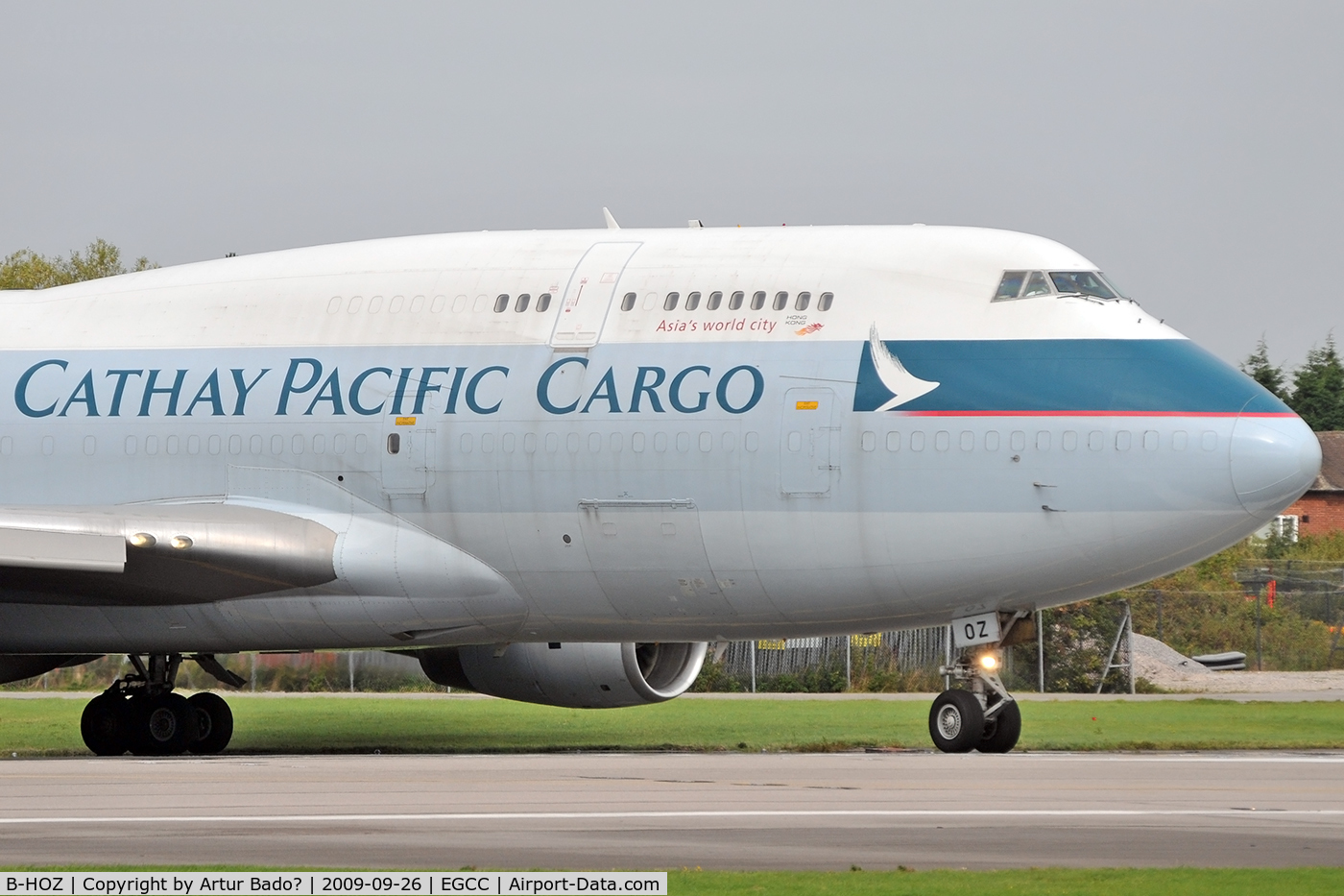 B-HOZ, 1992 Boeing 747-467/BCF C/N 25871, Cathay Pacific