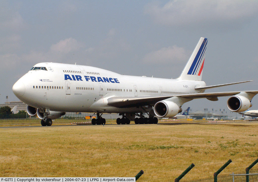 F-GITI, 2003 Boeing 747-428 C/N 32869, Air France