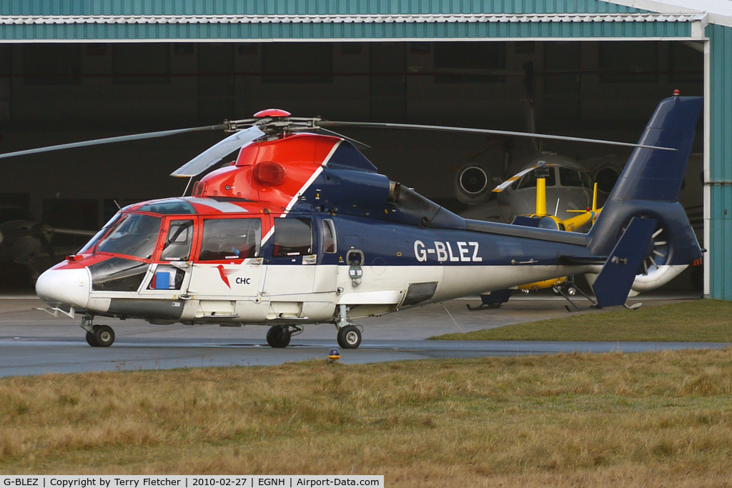G-BLEZ, 1984 Aérospatiale SA-365N Dauphin 2 C/N 6131, Offshore Helicopter based at Blackpool